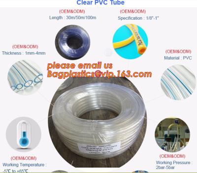 China PVC Transparent Hose Clear Suction no-kinking PVC tubing Soft Clear PVC Tube for sale