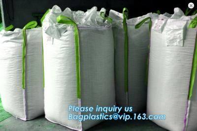 China 100% virgin PP woven big bag/jumbo bag FIBC for cement sand,super sacks 1000kg pp woven fabric big bags jumbo sand bag for sale