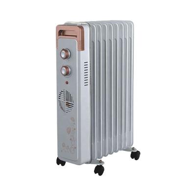 China Portable Household Space Electric Heater Oil Radiator 7fins/9fins/11fins/13fins with turbo fan available for sale