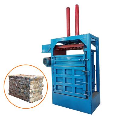 China Machinery & Hardware Automatic Hydraulic Vertical Baler Used Clothes Cardboard Baling Press Machine Scrap Paper Baler for sale