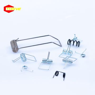 China Apartment ; Leaf ; Custom Flat Extension Tapered Helical Torsion Spring Stamping Parts Spring Clip Spring Suspension Parts for sale