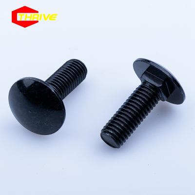 China Stainless Steel Carriage Bolts Color ANSI M4 M5 M6 M8 M10 1/4 DIN Black 3/8 3/4 Carriage Bolts Screws Automobile Screw Carriage Bolts Long for sale