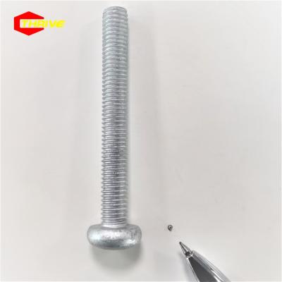 China Long Pan Professional Made Odm Customized Grade Large Head Grade Half Tapping Screw Threaded Bolt for sale