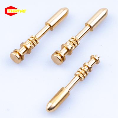 China Stainless Steel Custom Plug High Machining Copper Pin For Electric Vehicle Charger for sale