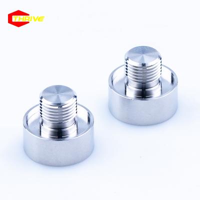 China Aluminum Chrome Plated OEM Machining Stainless Steel CNC Turning Parts For Air Pressure Gauge for sale