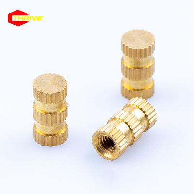 China Heavy Industry Anti-Corrosion Cast Iron Hot Cast Injection Nut Brass Knurled OEM Threaded Brass Copper Nut For Lamp Fixture for sale