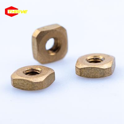 China food & Beverage Stainless Steel Passivation RoHS Profile High Precision Brass Square Aluminum Spinning Nuts for sale