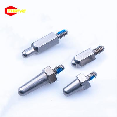 China Brass 303 Hex Stainless Steel Nickel Coating CNC Lathe Parts PCB Standoff Connecting Screw For Pet Cage for sale