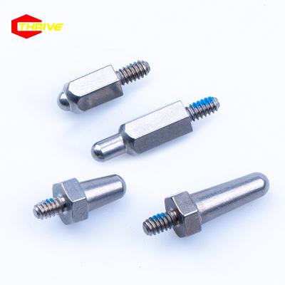 China Auto Turn Stainless Steel Parts Nickel Plated Hexagonal Isolated Standoff Single Screw Copper Main Pillar for sale