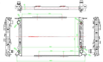 Cina OE 6521812 NISSENS 60324 per il radiatore automatico di AUDI Q5 da affidabilità & dalla prestazione in vendita