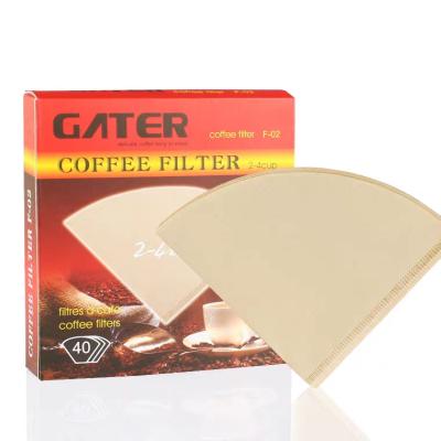 China High Quality Vintage v60 Cups 1-2 1-4 Cups Coffee Filter Paper Coffee Filter Paper Coffee Filter Paper Food Grade for sale