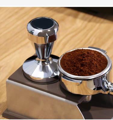 China Restaurant.Home.Coffee Wholesale New Design Stainless Steel Pressure Coffee Powder Seat Coffee Tamper for sale