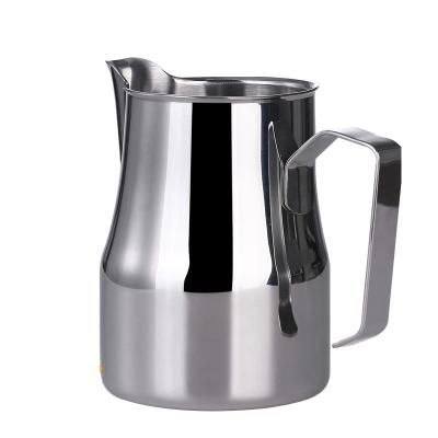 China 750Ml Tiamo Viable High Borosilicate Glass Jug Coffee Spoon Frother Steamer Heater Cup Milk Frothing Pitcher for sale