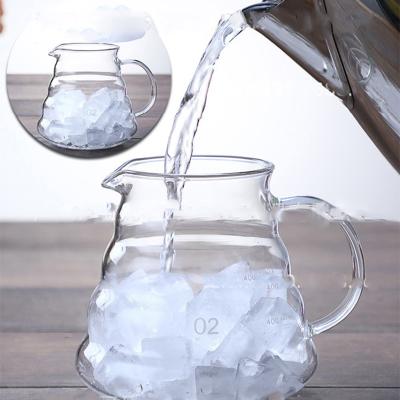 China Double Wall Hand High Borosilicate Transparent Glass Coffee Pot Heat Resistant Blown Teapot Nordic Viable for sale