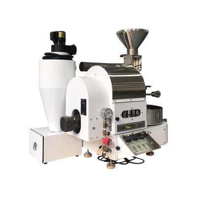 China New Design 1-2KG Luxury White ROTISSERIE Coffee Machine Wholesale Commercial Coffee Bean Roaster for sale