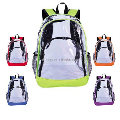 China Waterproof Promotion Pvc Transparent Backpack for sale