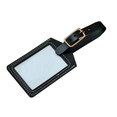 China Travel Customized PU Leather Luggage Tag for sale