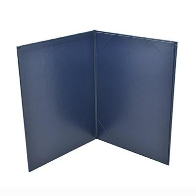 China Double PVC Board Restaurant Menu Holder Cover Hotel Menu Leather Menu Folders Leather Plastic Menu Cover for sale