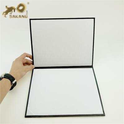 China High Quality Customized Certificate Holder Paper Material Cover With Silver Stamping LOGO for sale