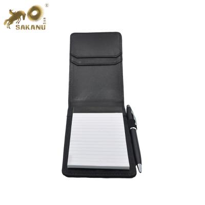 China Soft Cover Customized PU Pocket Genuine Leather A7 Notepads for sale