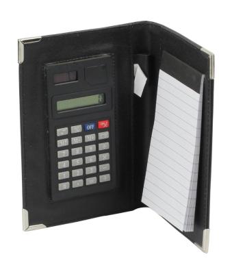 China Soft Cover Mini Padfolio Organizer Jotter Notepad with Calculator for sale