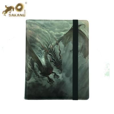 China Elastic CMYK PMS Printing PU Leather A4 Cover Trading Card Collection Binding for sale