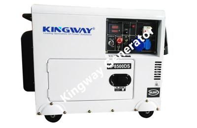 China Sistema de generador portátil diesel silencioso refrigerado por agua de 3phase 50hz 1500rpm 8KVA 12Hp en venta