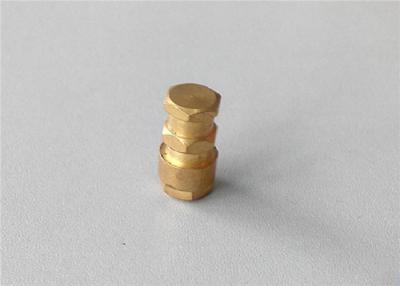 China Metal Machining Brass Machined Parts Spacer Brass Nut With Anti - Rust Function for sale