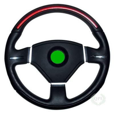 China High Precision Injection Molded Parts Steering Wheels With PVC / Leather for sale