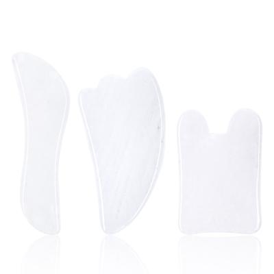 China Face/Body Massager Gua Sha 100% Gua Sha Natural Clear Scraping Tools Gua Sha Set For Face And Spa for sale