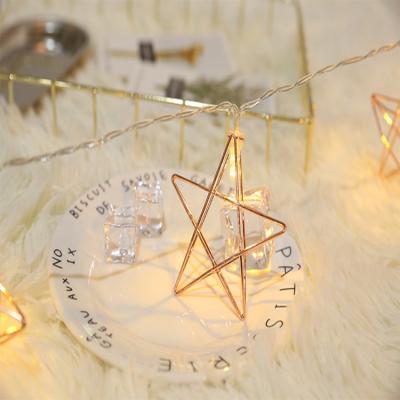 China Festival decoration China supplier party /home/wedding decor led metal star moon string light led fairy lights for sale