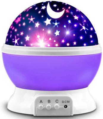 China Modern Home Decoration Star Moon Light Projector Remote Control Plastic Material Led Near Light Lamp for sale