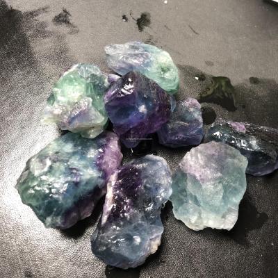 China China Wholesale Natural Colored Fluorite Rough Crystal Jade Amazonite Amethyst Amazonite Raw Stone Healing Kinds For Gifts for sale