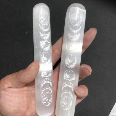 China Wholesale Bulk Polished Selenite Crystal Stones China Selenite Wand Fengshui Chakra Quartz Folk Crafts For Gifts for sale