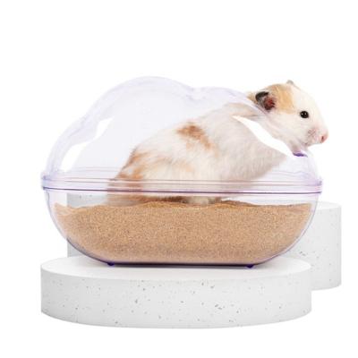 China Brand New Customizable Beautiful Pet Bathroom Hamster Cloud Shaped Bathroom Small Size For Daily Cleaning for sale