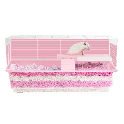 China Solid Wood Pet Cage Hamster Cage Small Animals Cage Small Animals Multicolor Base Villa Big Small for sale