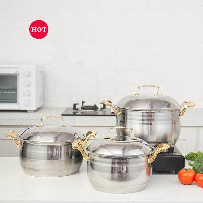 China Xinyuan sustainable camping cookware sets soup pot wholesale stainless steel cocinas hotpot multimueble cooker for sale