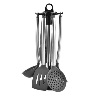 China Eco-friendly stocked silicone kitchen utensils cookware set cookware sets kitchen tool luxury kitchen utensils for sale