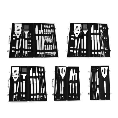 China Hot Sale Outdoor Durable Easily Cleaned BBQ Grill Utensils 5pcs BBQ Grill Tool Kit BBQ Grill Tool Kit Hot Sale for sale