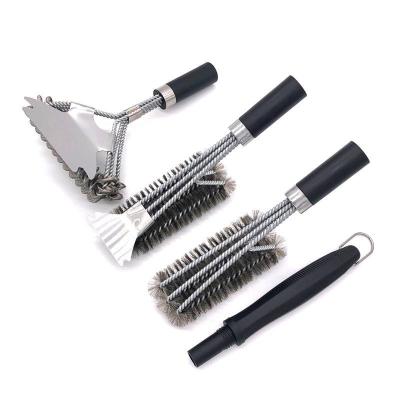 China Easily Cleaned Stainless Steel BBQ Cleaner Brush Grill Brush Bristle Free Grill Brush for sale