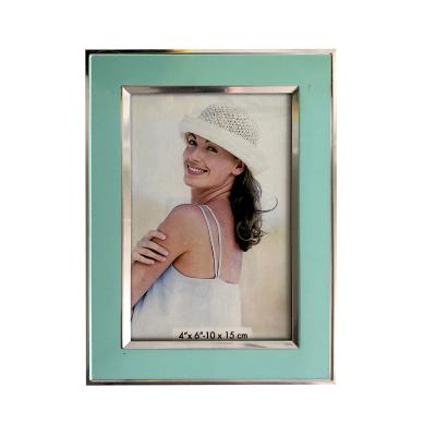 China Custom green line sliver frame factory wholesale environmental friendly Kingwin simple decorative wall photo frame aluminum frame for sale