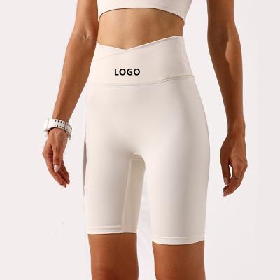 China QUICK DRY Casual Naked Feeling High Waist Sport Shorts Women Lift Up Fitness Running Biker Shorts Female Workout Gym Yoga Shorts Custom Made for sale