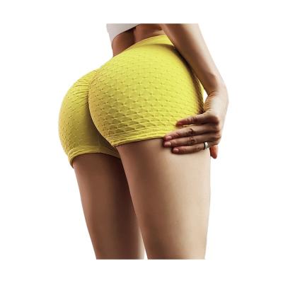 China Anti-odor wholesale sexy butt shorts crack! crack! for gym wear women high waist fitness running yoga shorts female sports casual booty shorts for sale