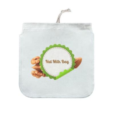 China Nut Milk New Arrival Filter Cloth Bags Washable Nut Milk Bag For Tea Coffee for sale