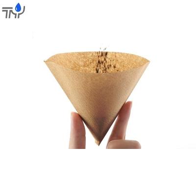 China Cone Shaped Hotels Food Grade Pour Over Coffee Maker Coffee Filter Paper en venta