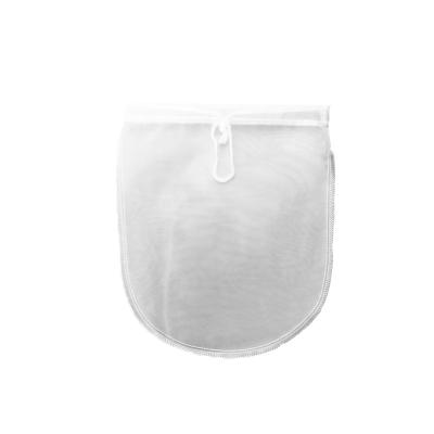 China Custom Nut Milk Formula Grade Bow Shape 12x12” Nut Milk Bag With Drawstring en venta