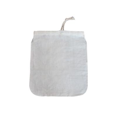 China Nut Milk Stored String Hemp Bag Nut Milk Bag Filter For Homemade DIY for sale