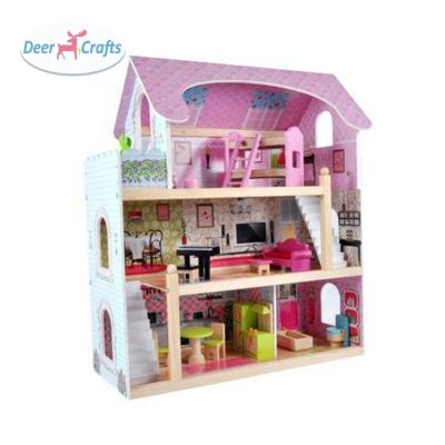 China Creative Cartoon Toy New Arrival Wooden Dollhouse Toys For Children DA06446 for sale