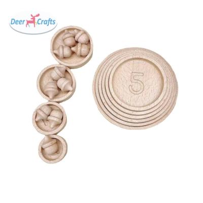 China Kids Education Wooden Number Pluzzle Counting Toys DF12138 for sale