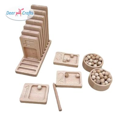 China Children Education Wooden Number Educational Counting Toys For Children DF12137 for sale